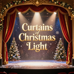 Curtains of Christmas Light