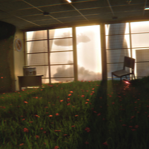 wading through decay - in the back of the concrete