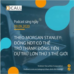 Podcast - Theo Morgan Stanley: Đồng NDT có thể trở thành đồng tiền dự trữ lớn thứ ba thế giới