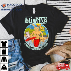 Blink 182 2024 Australia Tour Qudos Bank Arena February 23 Shirt