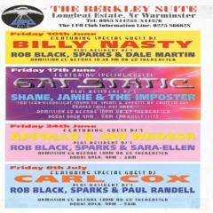 Carl Cox - UFO Club (The Berkley Suite) Longleat House, Warminster - 08-07-94