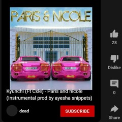 AYESHASBITCH REUPLOAD Kyunchi (Ft Cxle) - Paris and nicole (Instrumental prod by ayesha snippets)