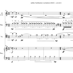 Levitations (2023) for cl trb vc pno