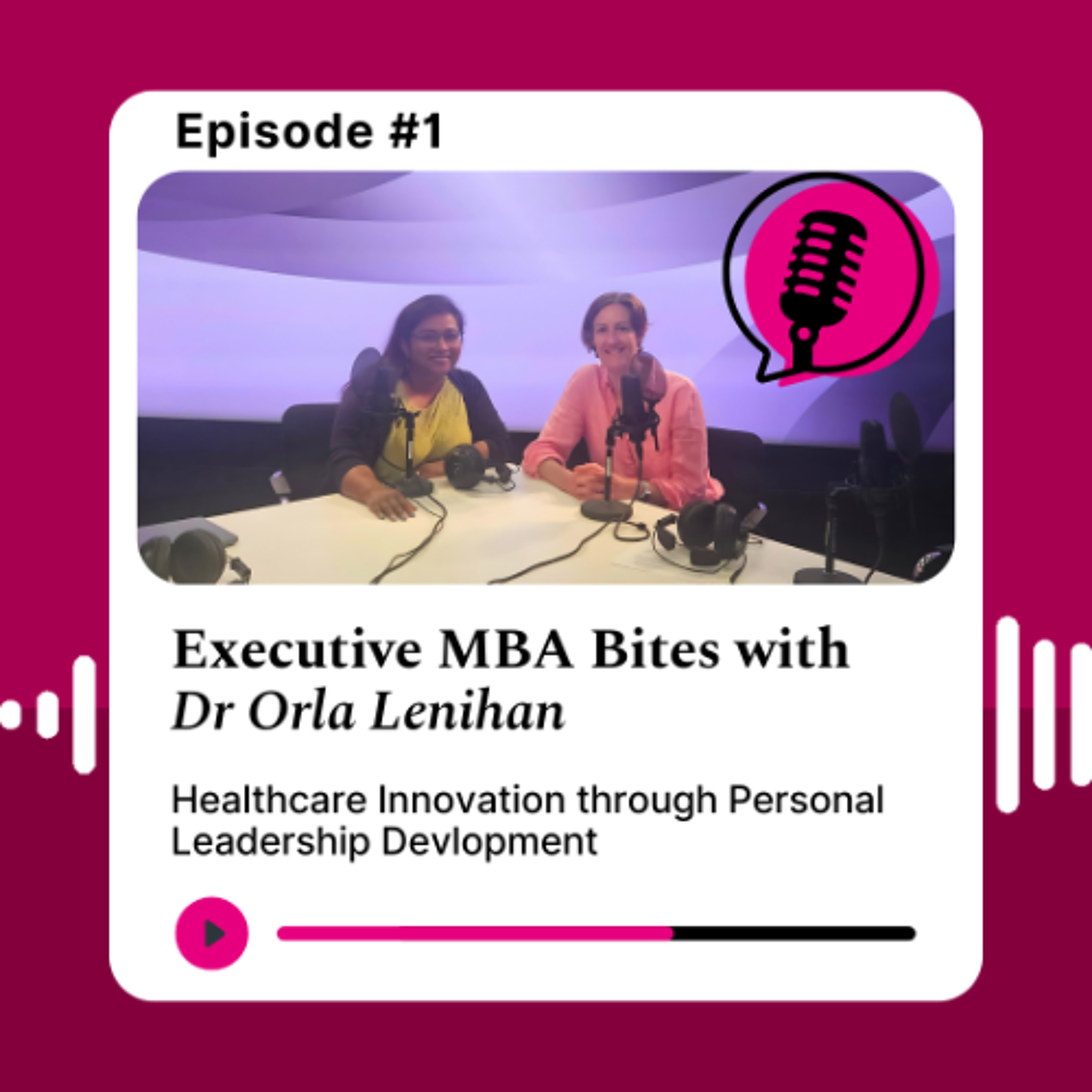 Executive MBA Bites - Episode 1 with Dr Orla Lenihan and MBA student Dr Sreeja Varghese