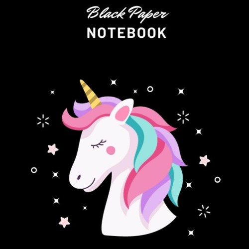 BLACK PAPER Sketch Book & Journal: A Journal and Sketchbook for Girls with Black Pages - Gel Pen Paper