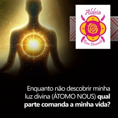 Enquanto não descobrir minha luz divina (ÁTOMO NOUS) qual parte comanda a minha vida?