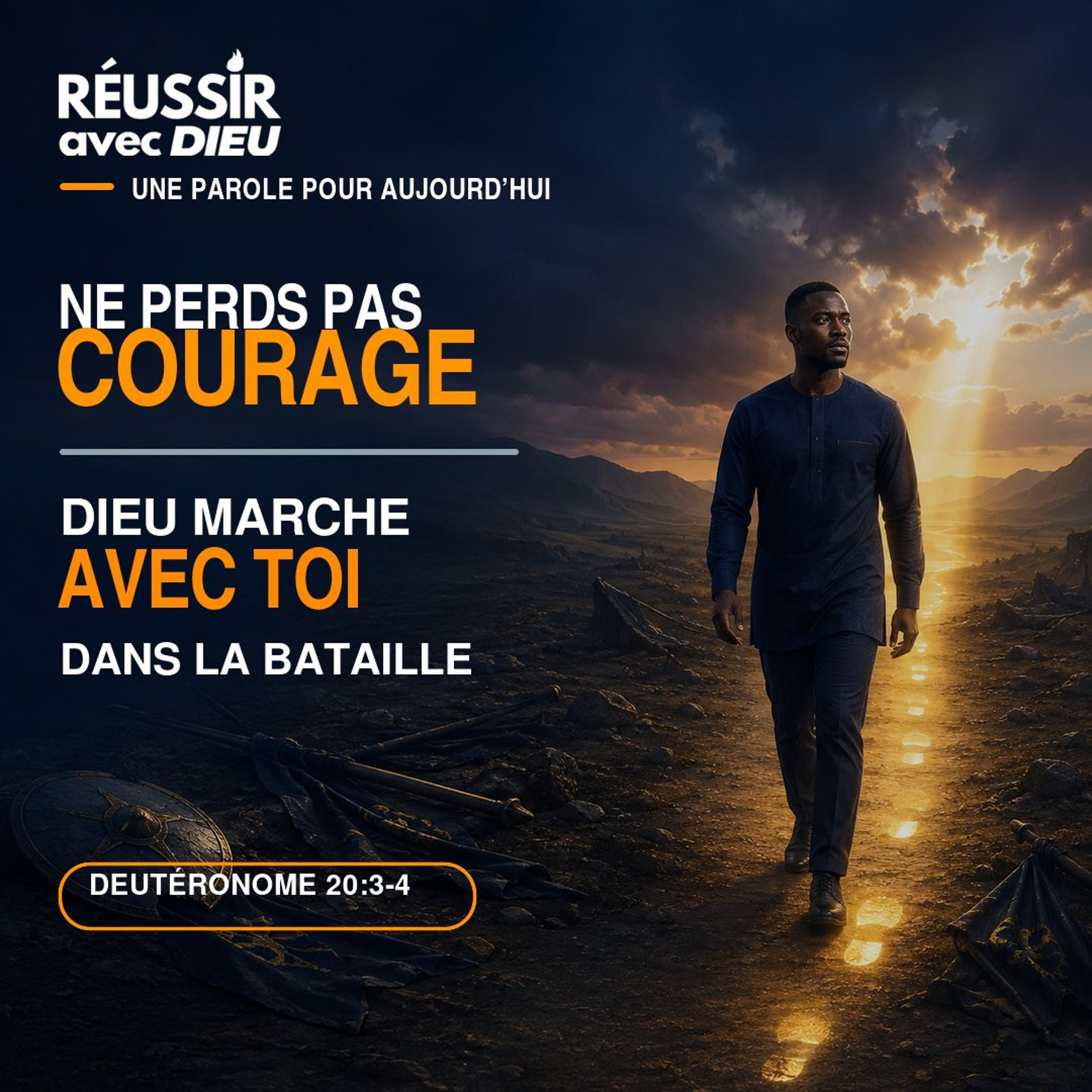 Lueur du vendredi 4 septembre : Ne perds pas courage, Dieu marche avec toi dans la bataille episode artwork