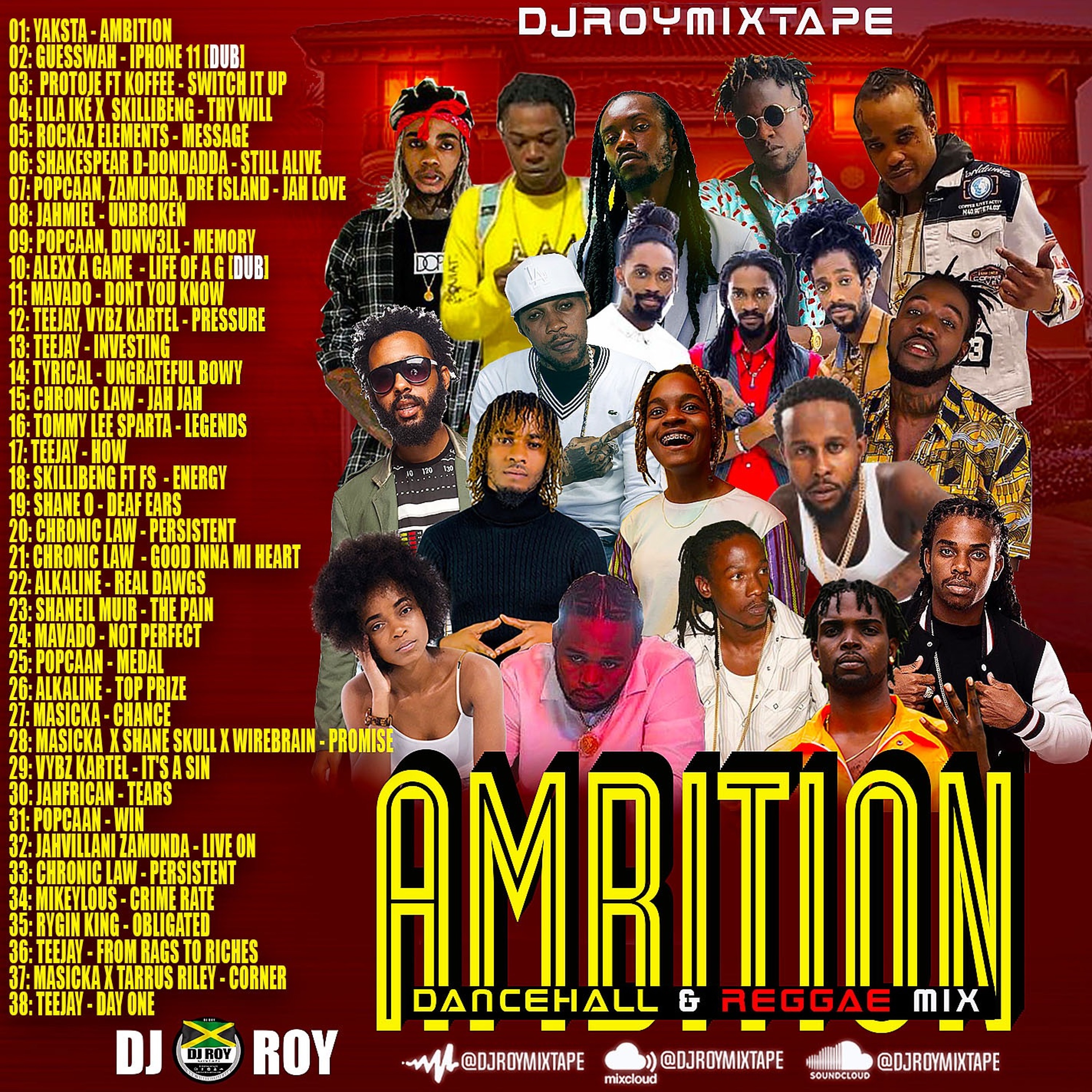 DJ ROY PRESENTS AMBITION DANCEHALL REGGAE MIX [MAR 2021]