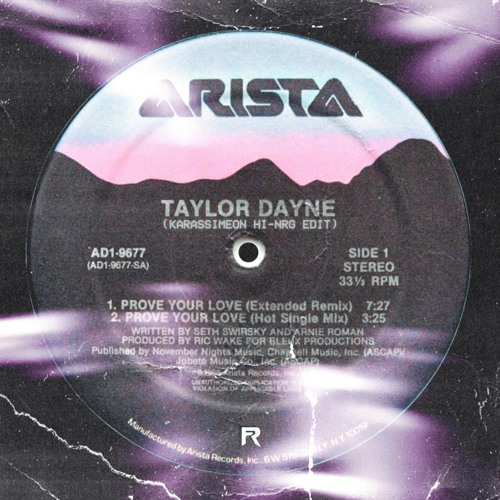 Stream Taylor Dayne - Prove Your Love (Karassimeon Hi-NRG