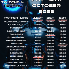 Live @ Twitch.tv/SivroTV - 10/10/2025 [Twitch DJs Techno Raid Train]