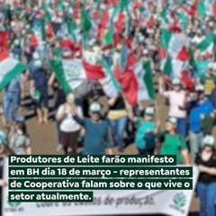 Produtores de Leite farão manifesto em BH dia 18 de março
