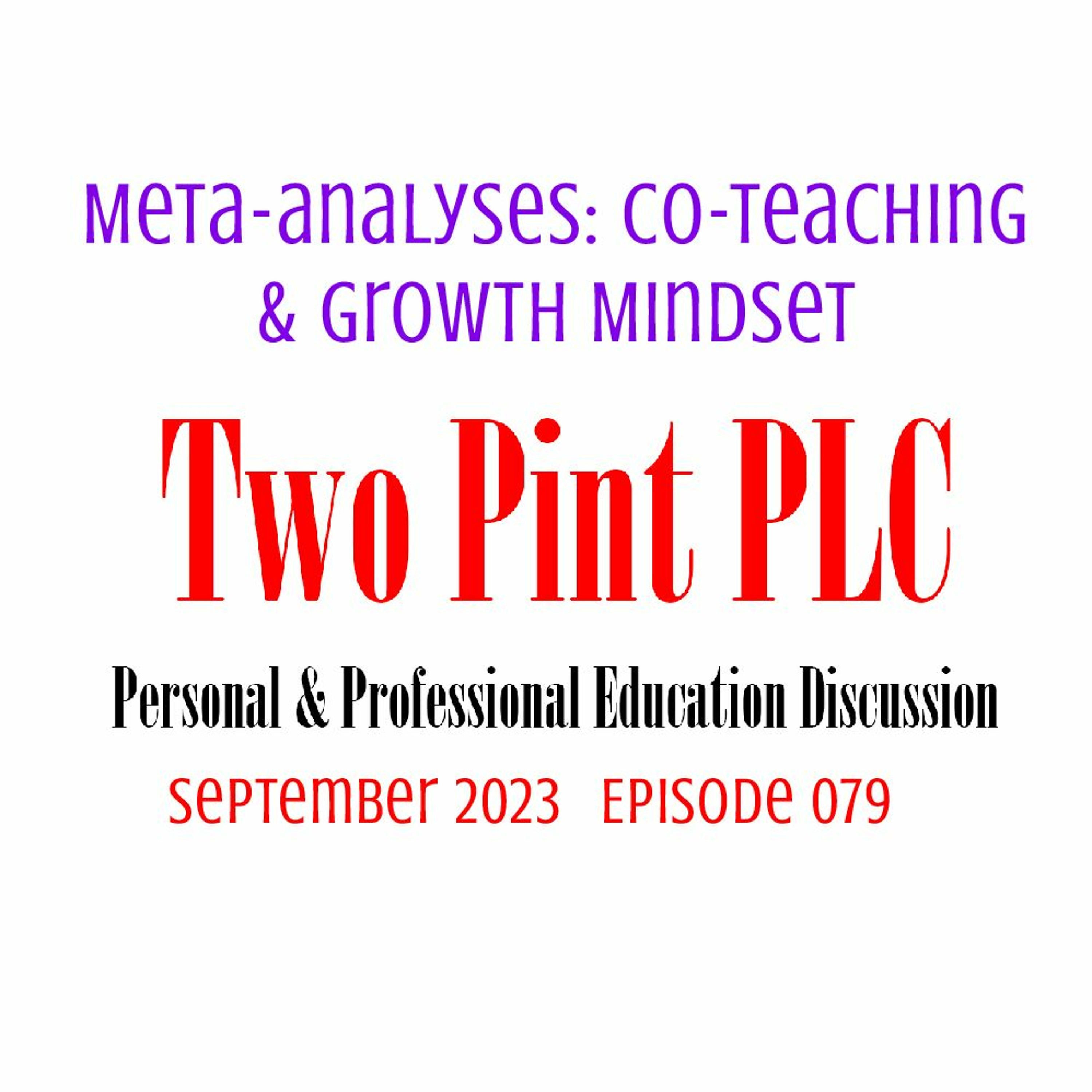 079 Meta-Analyses: Co-Teaching & Growth Mindset