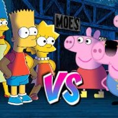 Los Simpsons vs La Familia Peppa Pig - BATALLA DE RAP ANIMADA 4