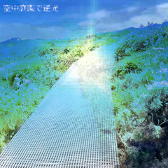 空中庭園で逆光