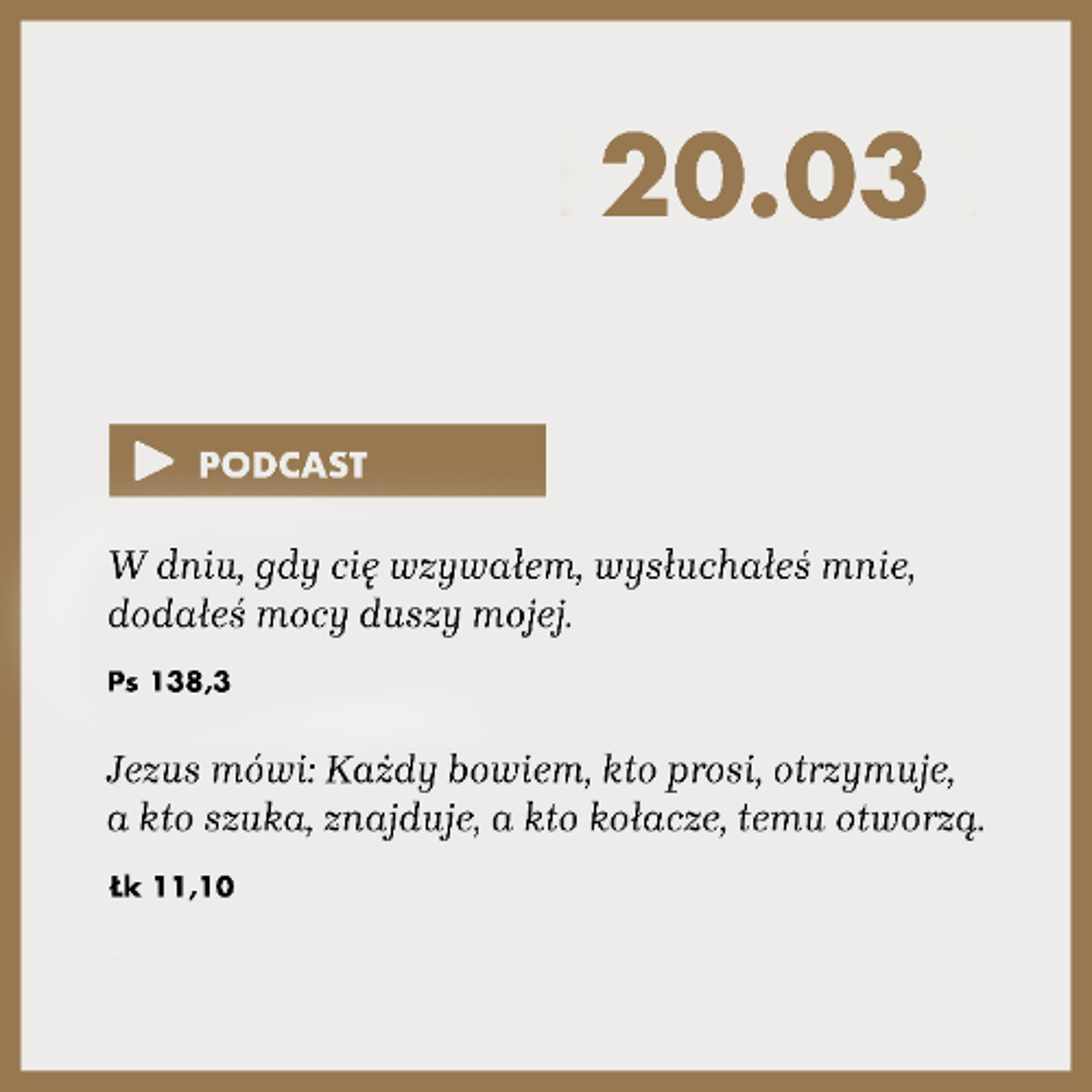Poranek ze Słowem na 20 marca 2025 episode artwork