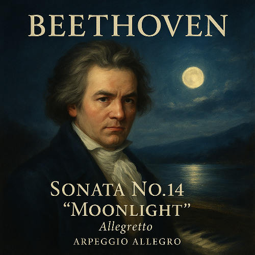 Beethoven Sonata No. 14 C# minor (Moonlight) Allegretto  | Creative Commons Classical Music