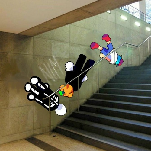 But every turn a different cover is used
