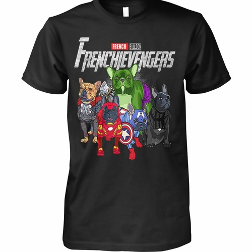 Frenchievengers French Bulldogs Avengers Marvel shirt