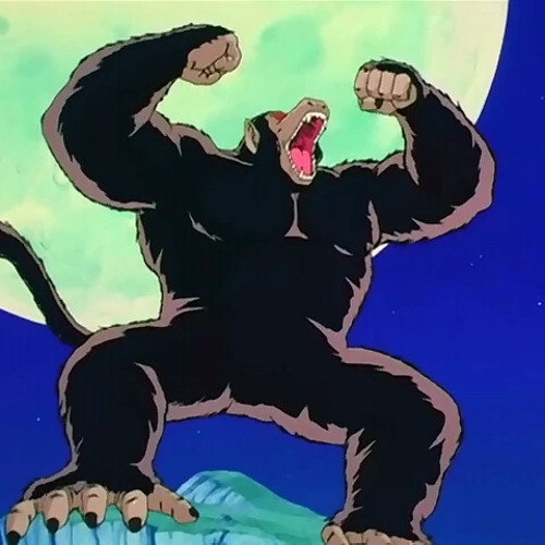 GOKU TURNING INTO THE GIANT MONKEY