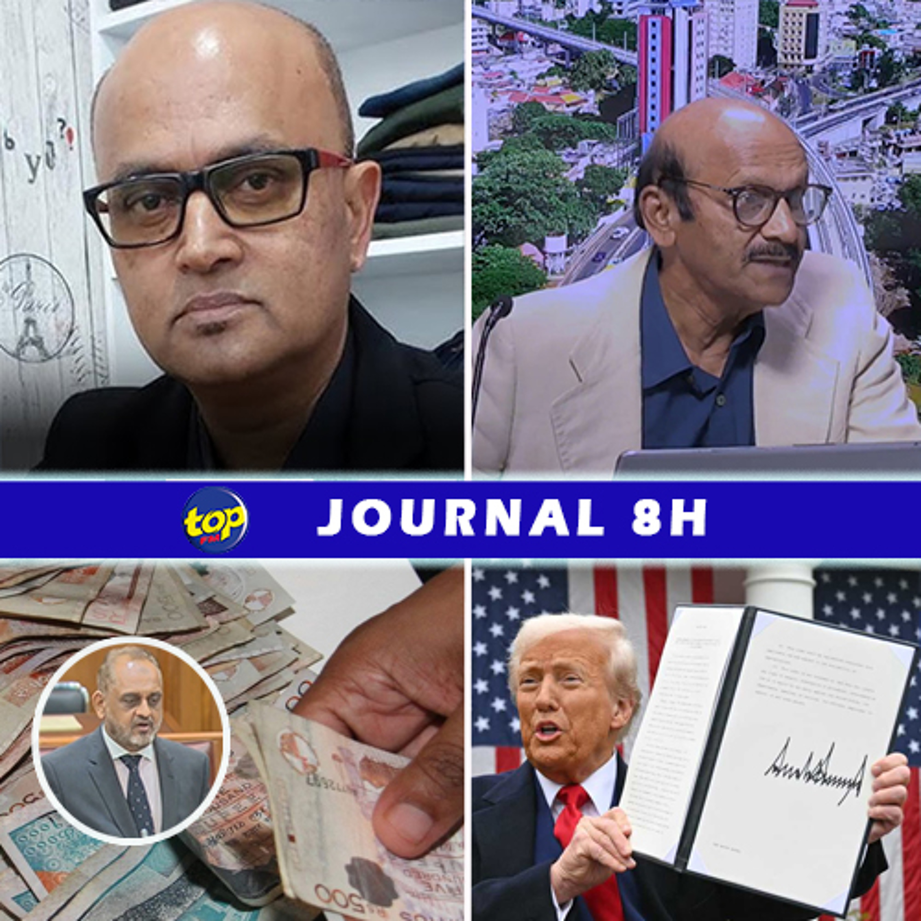 Le journal de 8H de ce mercredi 09 avril 2025