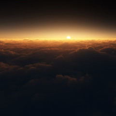 The day ends beyond the horizon.