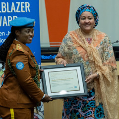 CLIP - Nigerian Peacekeeper Wins 2025 UN Trailblazer Award