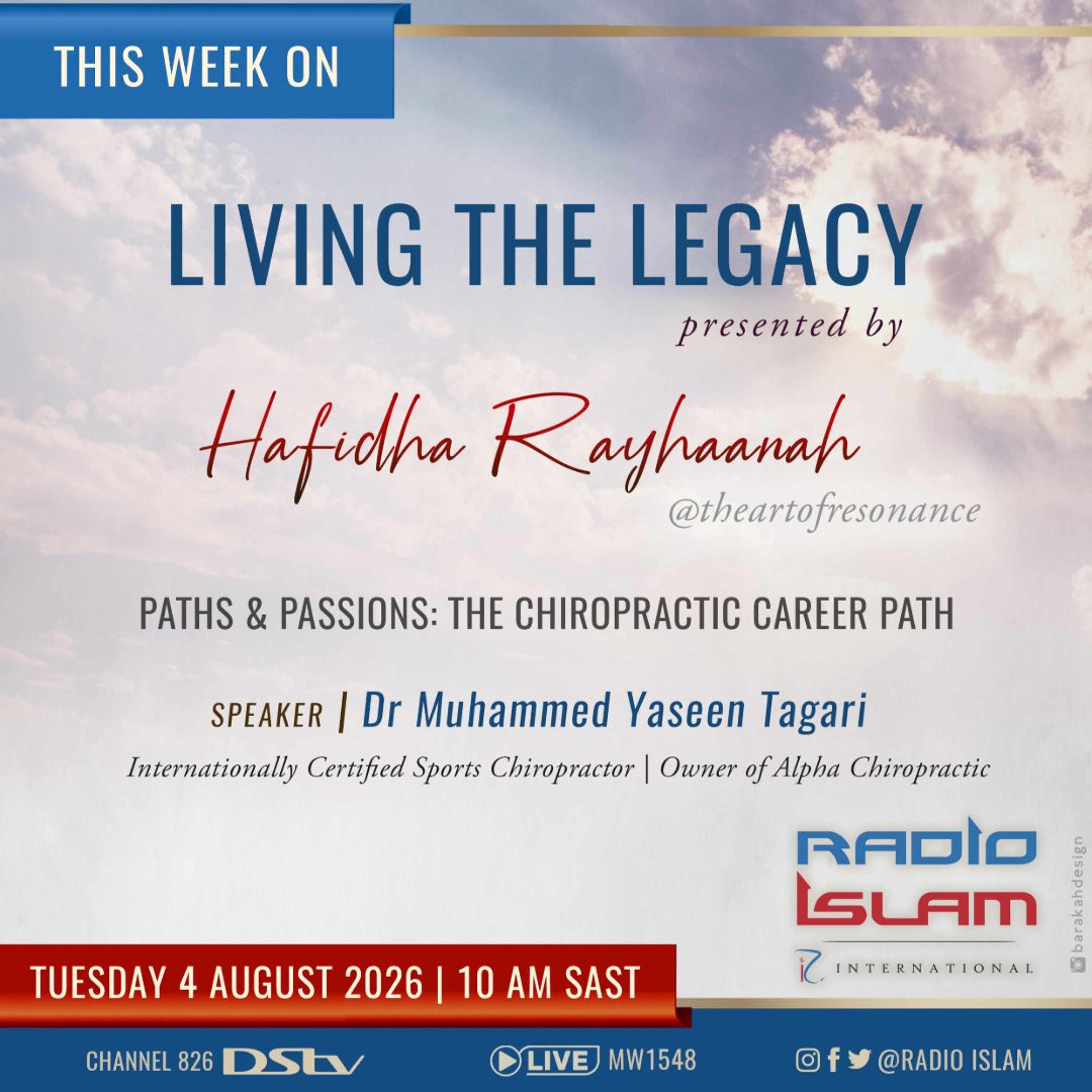 Paths & Passions:The Chiropractic Career Path: Dr Muhammed Yaseen Tagari episode artwork