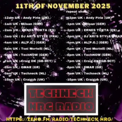 GMar on TECHNO TUESDAY #17 TECHNECK NRG RADIO 11.11.2025