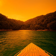 Ritmo do ukulele à beira mar