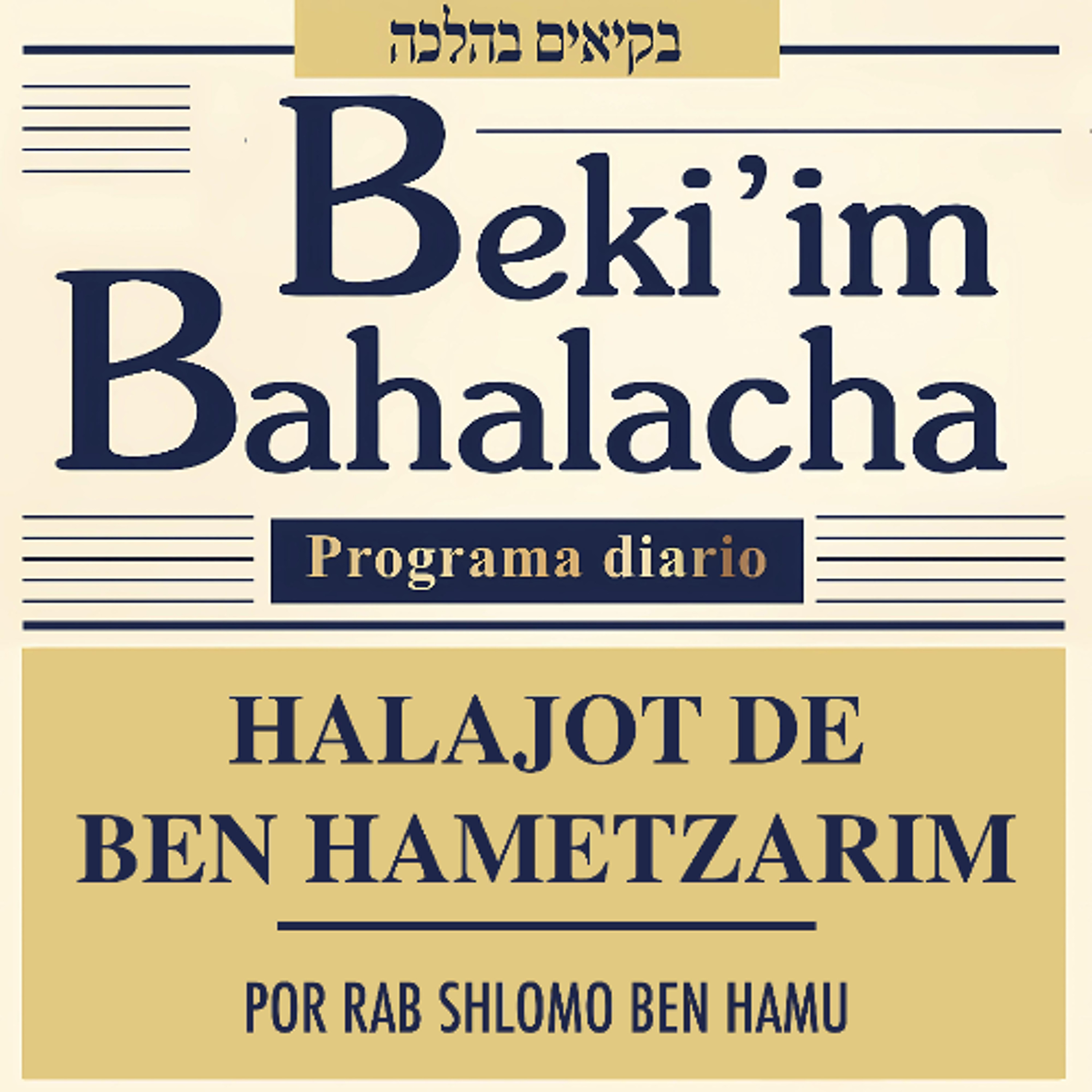 BEKIIM-HALAJOT BEN HAMETZARIM- 28 episode artwork