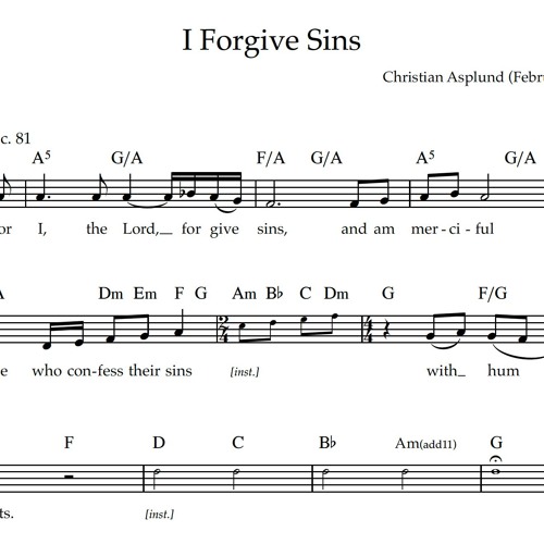 8-61;2 I Forgive Sins