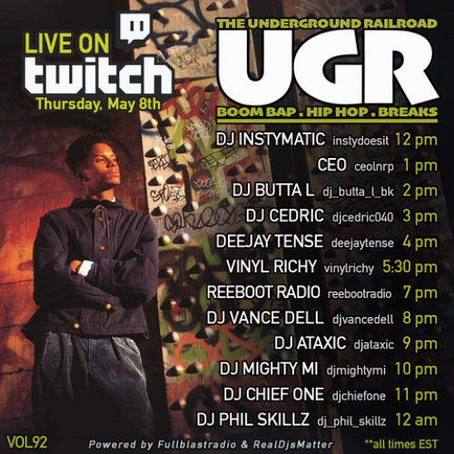 Underground Railroad Live Twitch Set pt. X