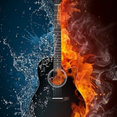 Dean Russell tearing it up on guitar, having fun