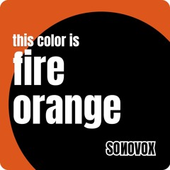 SONOVOX - fire orange