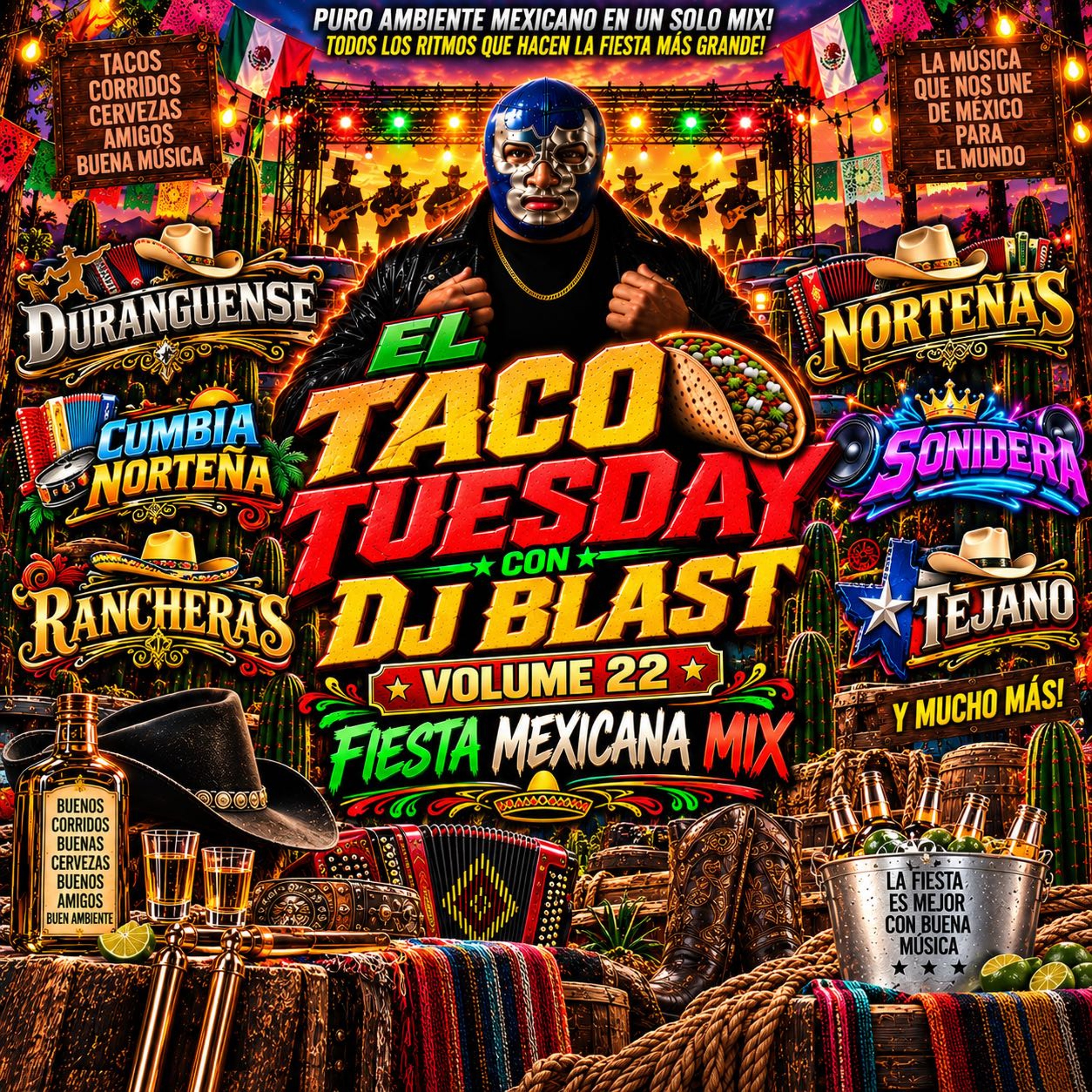 🔥🌮 EL TACO TUESDAY Vol. 22 🇲🇽 Fiesta Mexicana Mix | Duranguense, Cumbias, Corridos y Más! 🎶🇲🇽