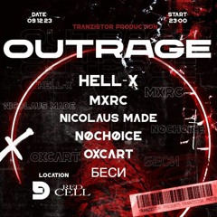 [ Hardtechno ] [ Mix ] Live recorded by Hell-X @ Outrage 2023 December 9, D9 DARK 9, Budapest.