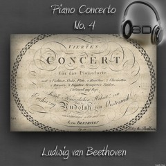 Piano Concerto No. 4 in G major, Op. 58 - I.  Allegro moderato - Ludwig van Beethoven (8D Binaural Remastered - Music Therapy)