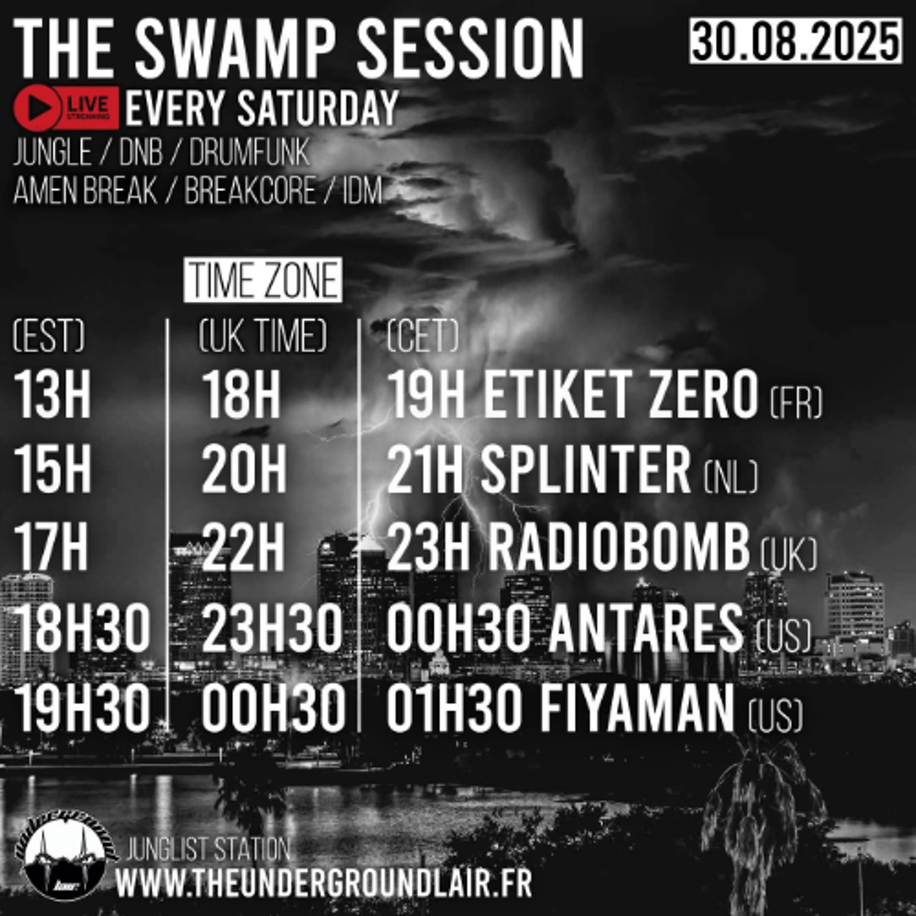 Antares LIVE on The Underground Lair - The Swamp Session - 30.8.25 episode artwork