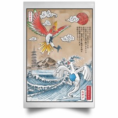 Ho-oh and Lugia legendary battle canvas