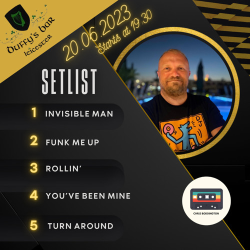 Duffy’s Bar, Leicester (EMOM) Setlist 20.06.23