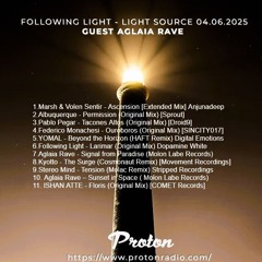 Aglaia Rave  Light Source Radioshow host by Following Light on www.protonradio.com  04.06.2025