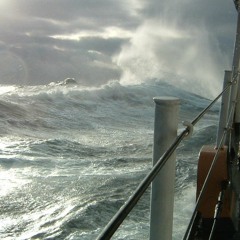 Hurricane over the ocean