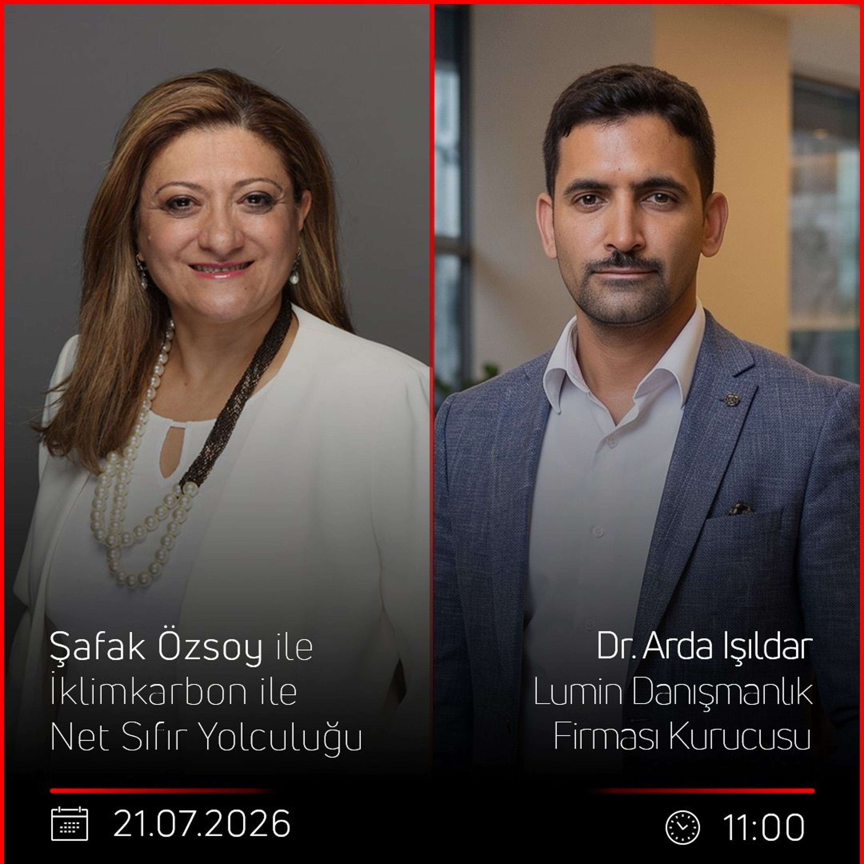 Dr. Arda Işıldar – Şafak Özsoy ile İklimkarbon ile Net Sıfır Yolculuğu episode artwork