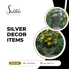 Buy Pure Silver Decorative Items Online from SIDDHHI