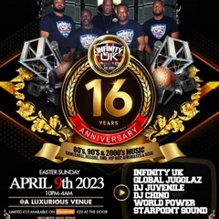 INFINITY UK ANNIVERSARY 9TH APRIL 2023