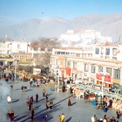 1. Woman chanting outside Jokhang Temple, Lhasa