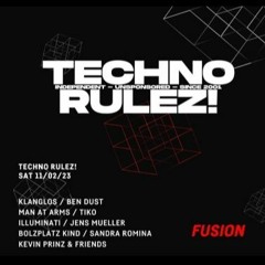 Steffen Schneider@Fusion Club MünsterTechno Rulez! Kickstart 2023 w/ Klanglos , Ben Dust uvm