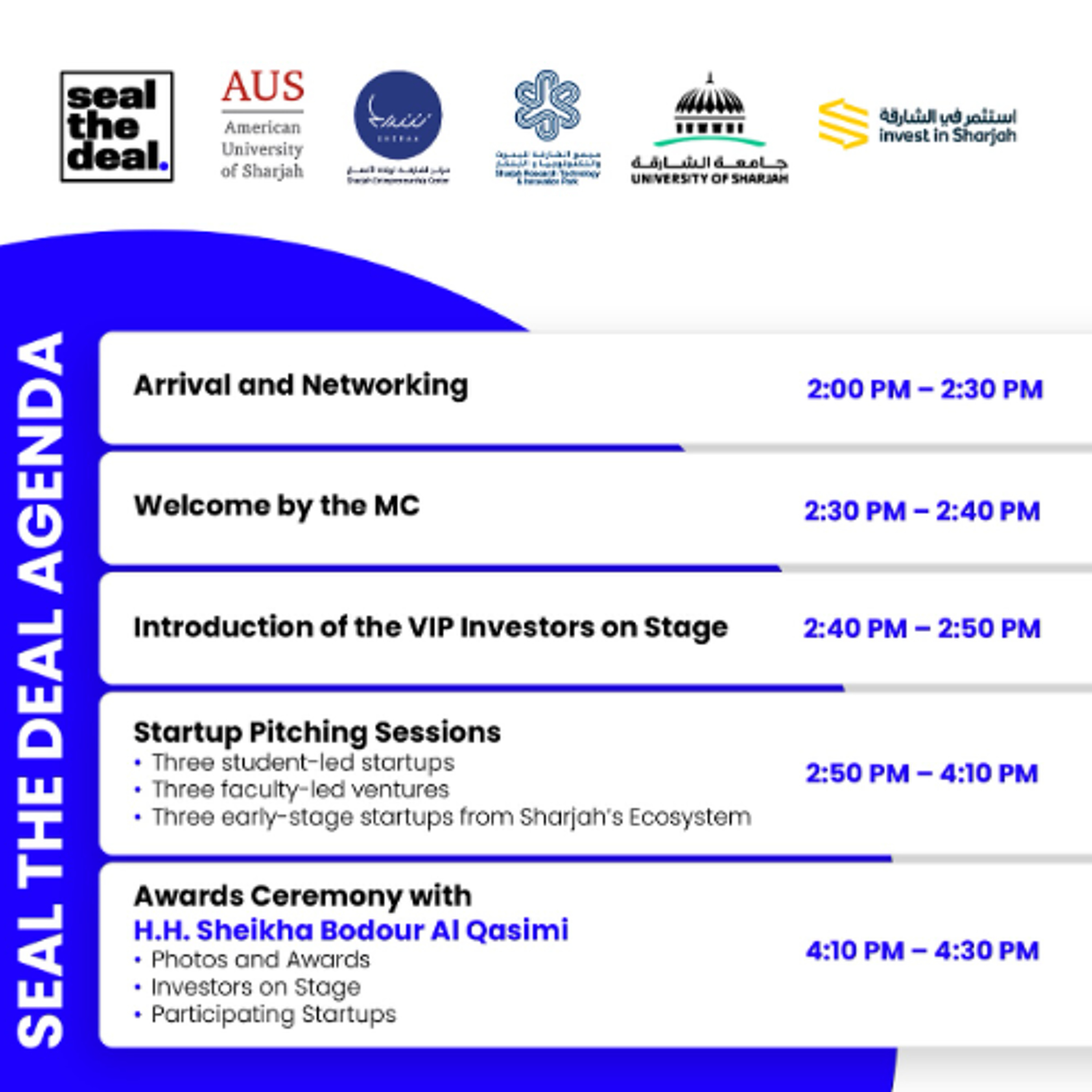 Seal the Deal start-up pitch competition at SIF 2025 (21.10.25)