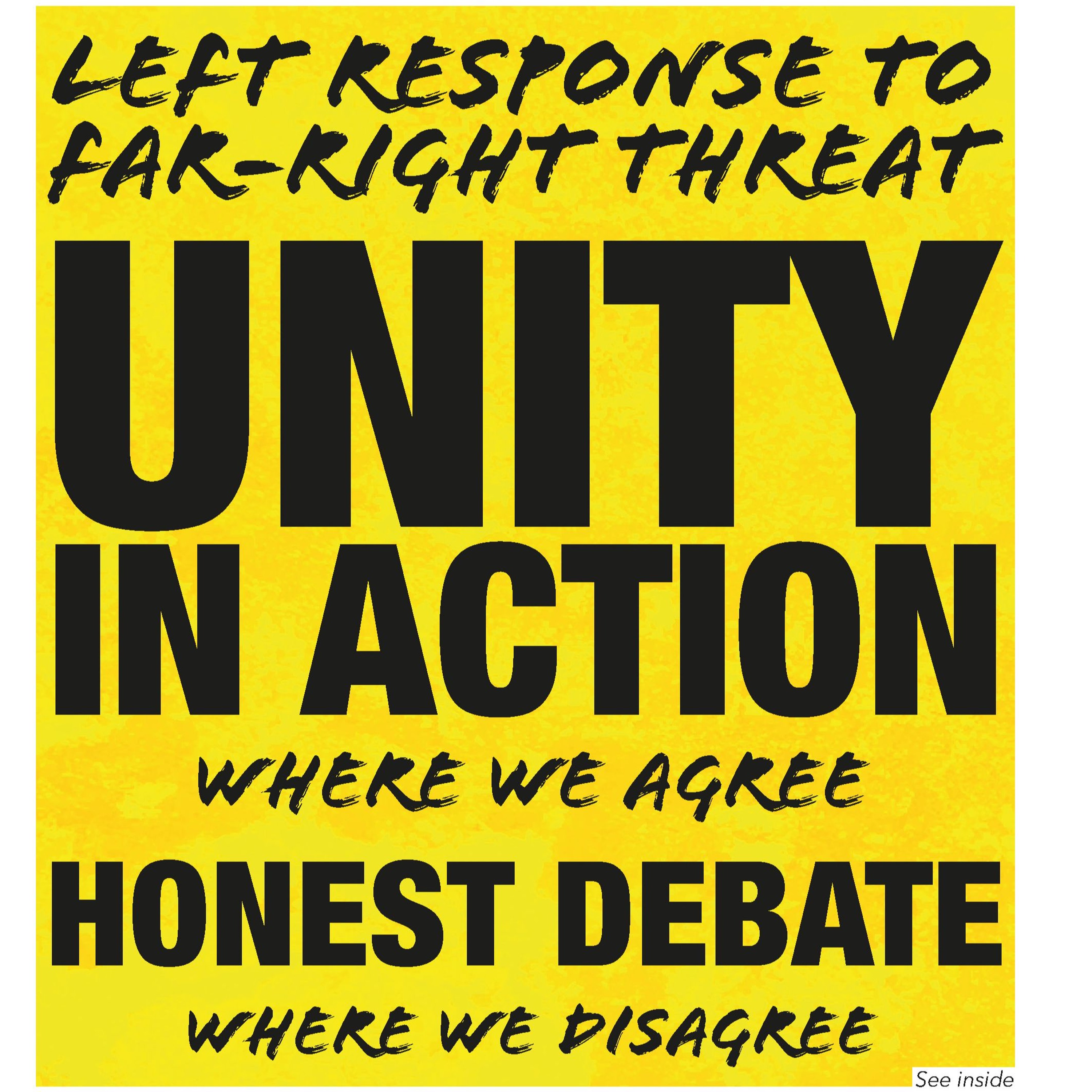 728 — Left response 2 far-right threat: Unity in action where agreed, honest debate where not