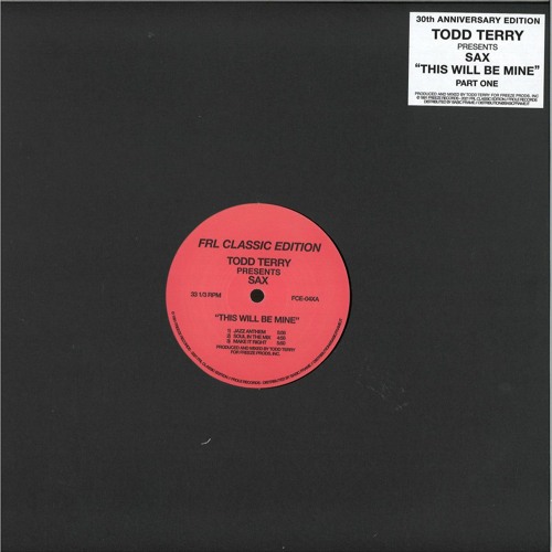 Todd Terry / Sax / Together Todd Terry / Sax / Together